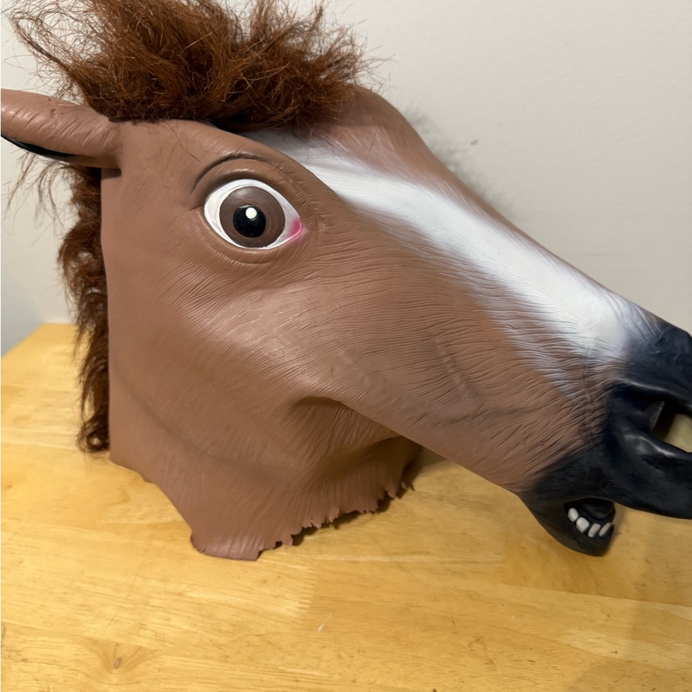 Brown Horse Head Mask
